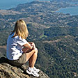 Woman on mountain