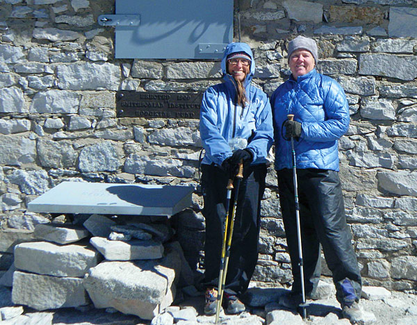 Sue Turner and Friend Hiking the John Muir Trail